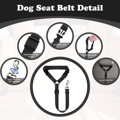 🔥2-in-1 Dog Car Seat Belt & Walking Leash