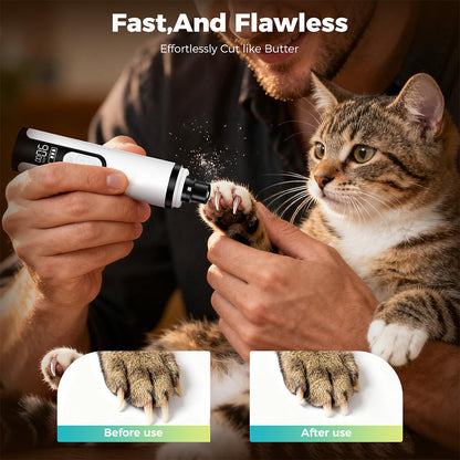 Upgraded Silent Dog Nail Grinder with 3 Speeds & LED Light