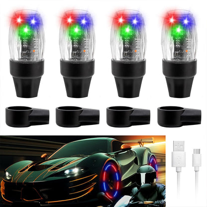 Motion-Activated LED Wheel Valve Lights