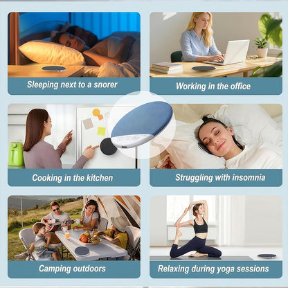 Bluetooth Pillow Speaker with White Noise & Timer