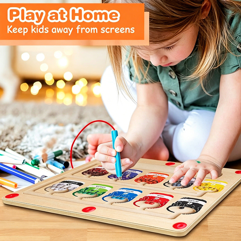 Magnetic Color & Number Counting Maze