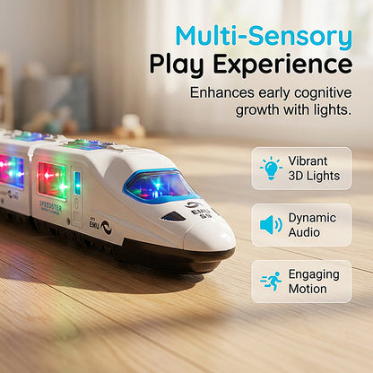 Electric Bullet Train Toy with Lights & Music