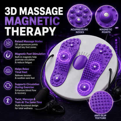 Waist Twisting Balance Board – Massage, Exercise, Fat Burning & Circulation Support