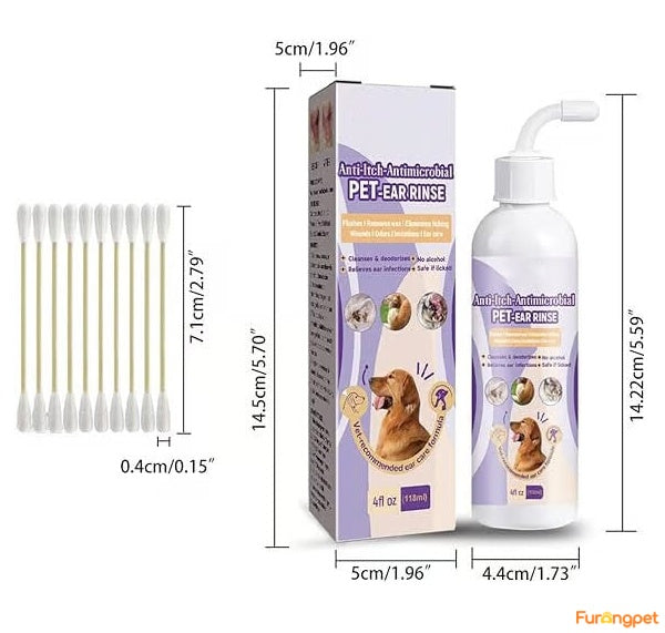 Pet Ear Cleaner - Infection Treatment for Dogs & Cats