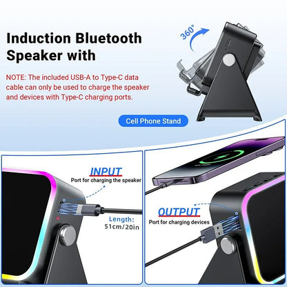5-in-1 Wireless Charging Audio Support Stand🔊✨