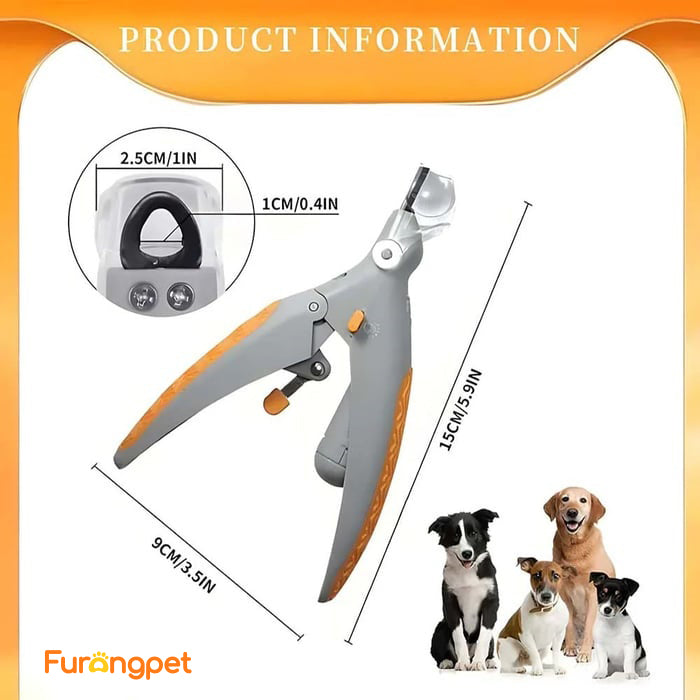 🎁LED Light Pet Nail Clippers - 5X Magnification