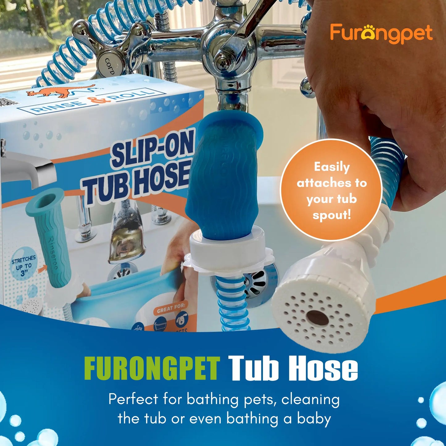 No-Install Tub Faucet Sprayer