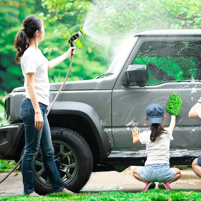 Upgrade Dog Washing Hose 8-in-1 Sprayer Nozzle