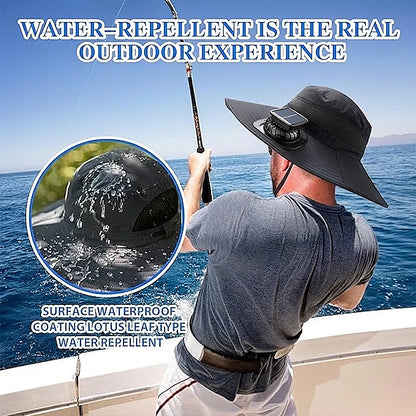 New Ultralight Solar Fan Sun Hat – Lighter Than a Baseball!