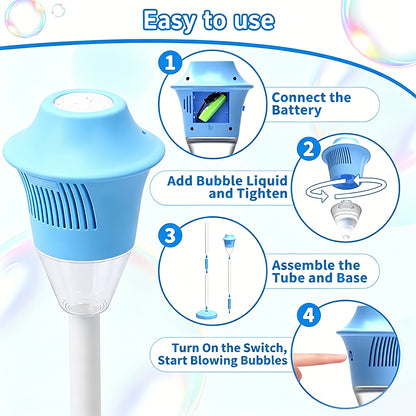 Kids Automatic Bubble Machine with Lights & Music