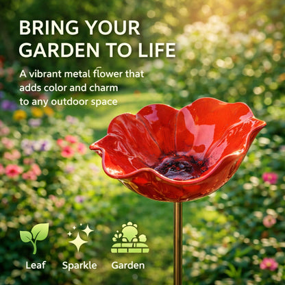 Furongpet™ Handmade Metal Flower Garden Stake Beautiful Outdoor Decor That Never Fades