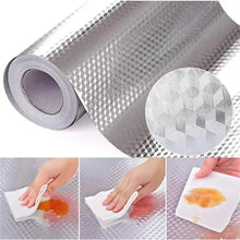 Peel & Stick Aluminum Foil Wallpaper – Kitchen Oil-Proof Backsplash