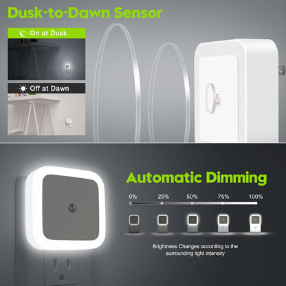 Plug-In Wall Mount Night Light – Safe, Energy-Efficient, and Easy to Use