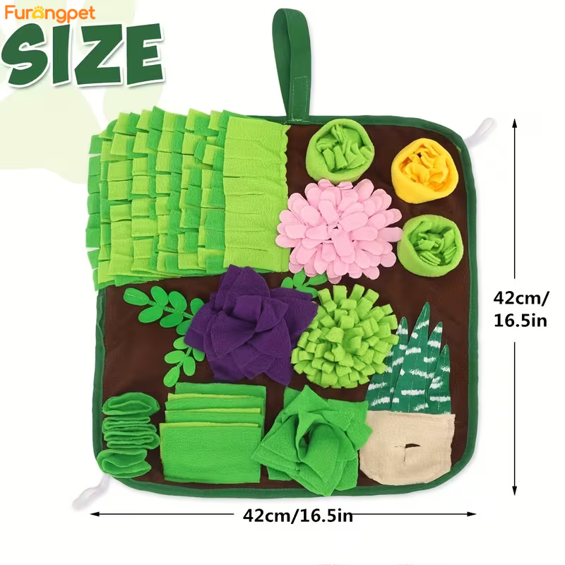 Interactive Snuffle Mat for Dogs & Cats – Nosework Feeding Puzzle Toy