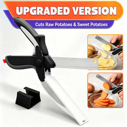 2-in-1 Cutting Board Kitchen Shears with Safety Lock