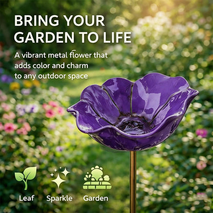 Furongpet™ Handmade Metal Flower Garden Stake Beautiful Outdoor Decor That Never Fades