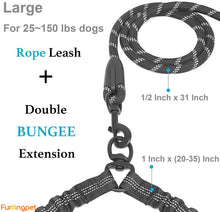 Furongpet™ Heavy Duty Dog Leash with Shock Absorbing Bungee