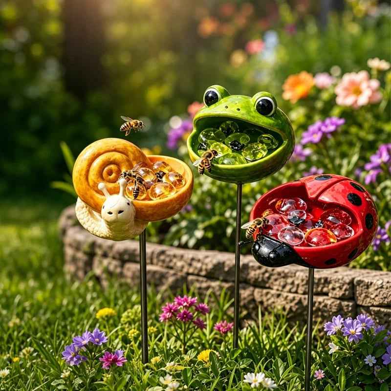 Cute Garden Water Bowl for Bees, Butterflies & Small Wildlife