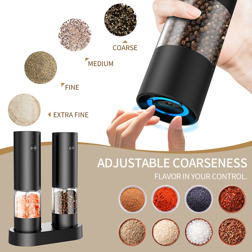 Electric Salt and Pepper Grinder Set - Rechargeable Automatic Salt and Pepper Shakers