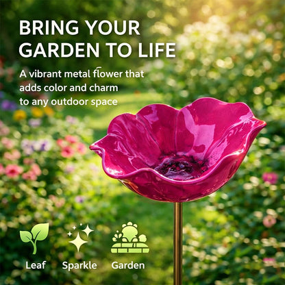 Furongpet™ Handmade Metal Flower Garden Stake Beautiful Outdoor Decor That Never Fades