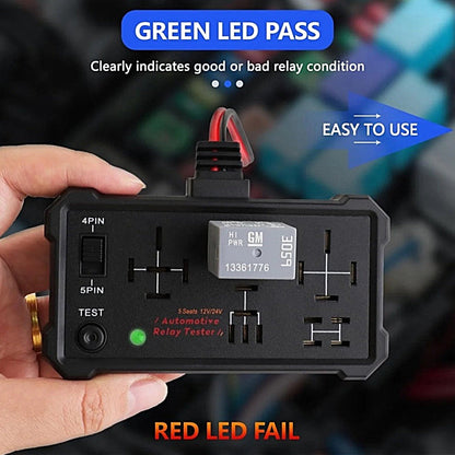 🚘12V/24V Automotive Relay Tester
