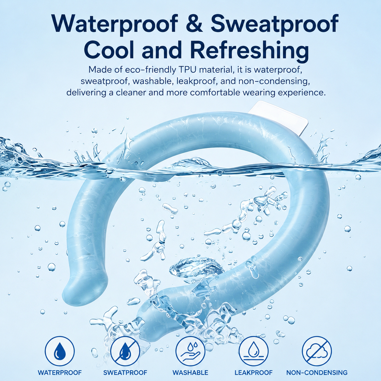 Instant Cooling Ice Ring — Freeze in 10 Min, Stay Cool for Hours