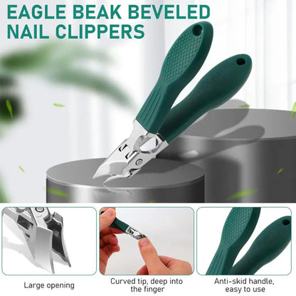 Wide Jaw Nail Clippers for Thick & Ingrown Nails