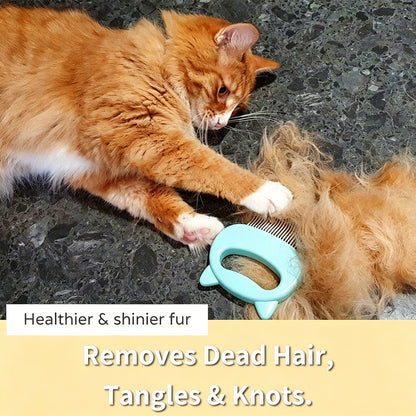 Cat Hair Removal Massaging Shell Comb
