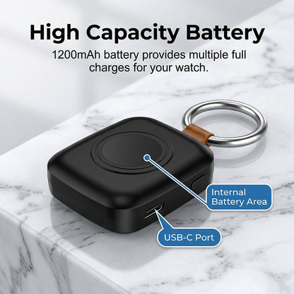 Portable Keychain Charger for Smartwatches – Wireless Power On-the-Go