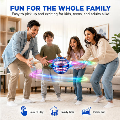 🔥LED Flying Orb – Toss, Hover, Return