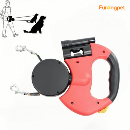 🐕 New Dual-Head Retractable Pet Leash 🐕‍🦺