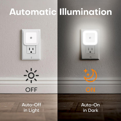 Plug-In Wall Mount Night Light – Safe, Energy-Efficient, and Easy to Use