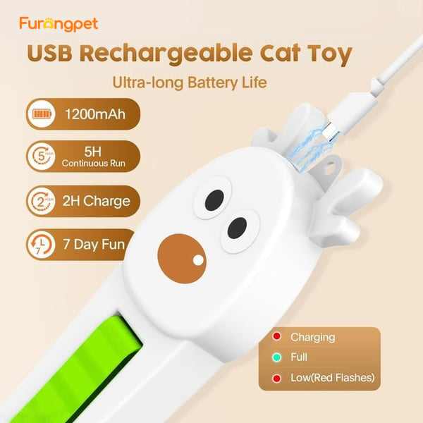 Auto Motion Flying Rope Interactive Cat Toy