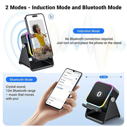 5-in-1 Wireless Charging Audio Support Stand🔊✨