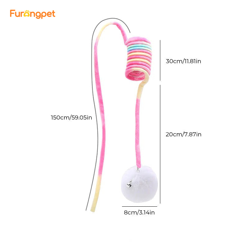 Hanging Spring Plush Cat Toy