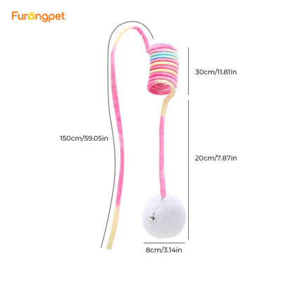 Hanging Spring Plush Cat Toy
