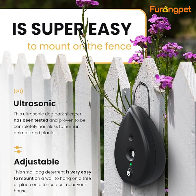 Outdoor 75FT Dog Silencer 3 Mode Ultrasonic Bark Control Device