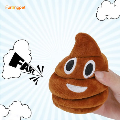 💩🤣 Farting Plush Poop Toy with Sound for Kids & Pets
