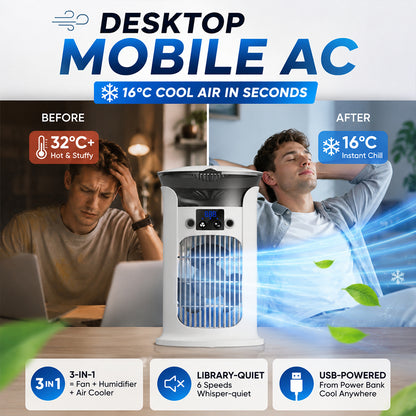 3-in-1 Desktop Air Cooler Fan