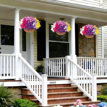 🌺 Realistic Artificial Petunia Hanging Basket