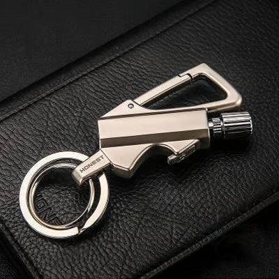 Multitool Keychain: Permanent Match Infinity Lighter & Bottle Opener