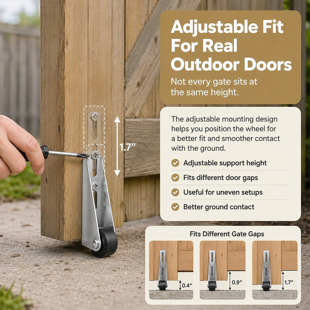 Heavy-Duty Sliding Gate Support Roller