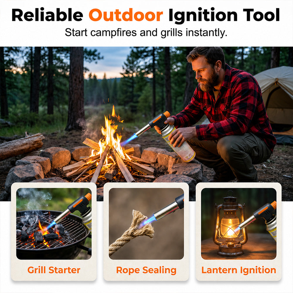 Portable Adjustable Butane Torch Lighter