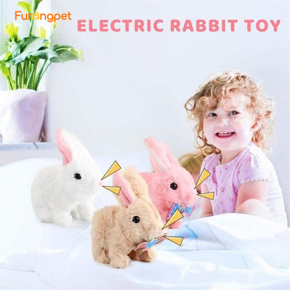 Interactive Walking and Talking Bunny Toy for Pets