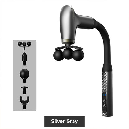 Long-Handle Deep Tissue Massage Gun for Neck, Shoulders & Back