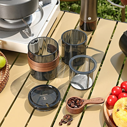 Portable Manual Press Coffee Maker, Ideal for Travel, Outdoor & Fishing