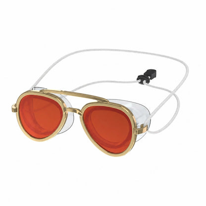 Retro Mirrored Swim Goggles With UV Protection