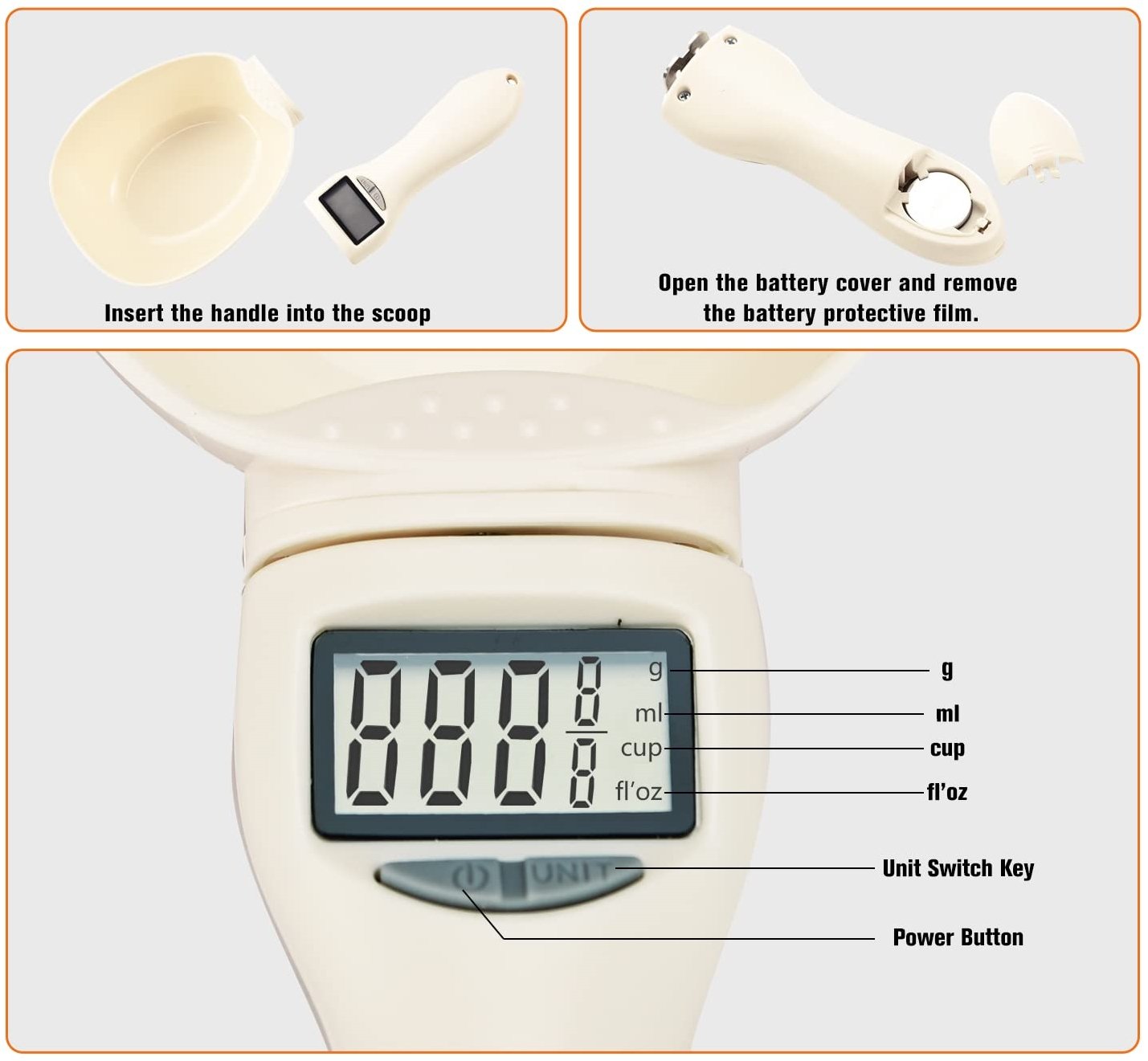 Digital Weighing Spoon for Food Measuring