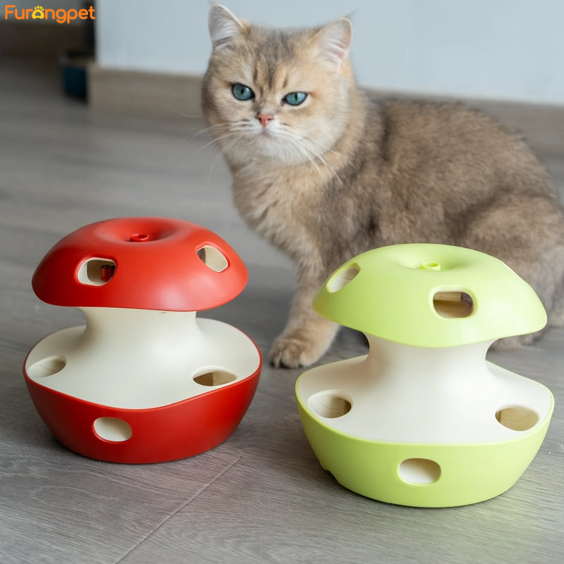 🍎 Interactive Apple Cat Toy – Fun Prey Play for Curious Kitties!✨