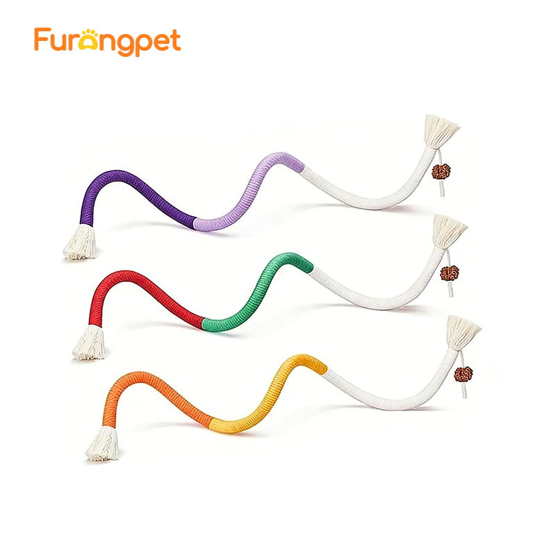 3 Pack Natural Catnip Rope Chew Toys